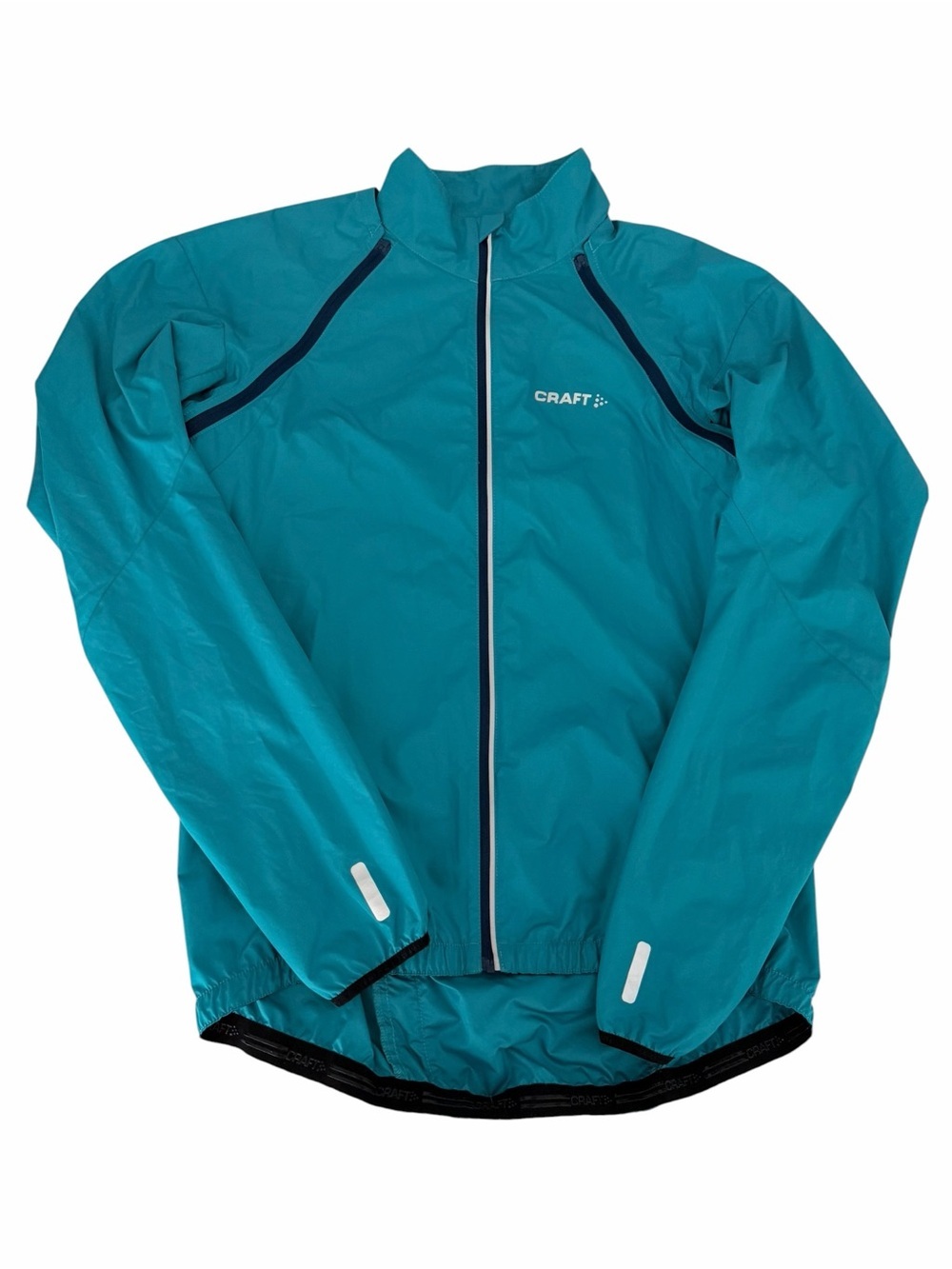 CRAFT Turquoise X-Over Convert Cycling Wind Jacket Removable Sleeves m